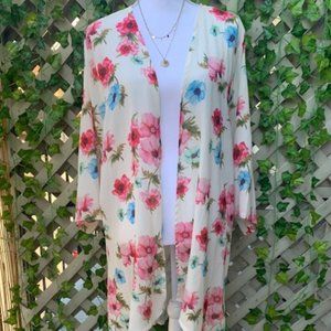 SOLD Floral Print Kimono